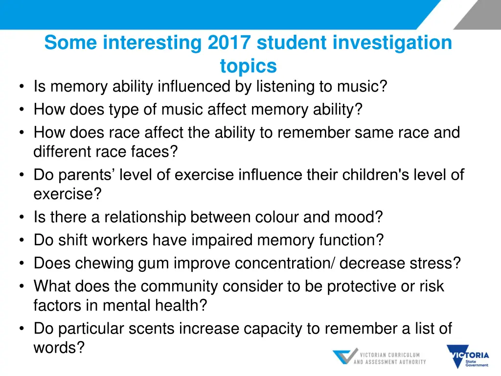 some interesting 2017 student investigation