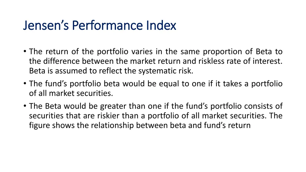 jensen s performance index jensen s performance 1