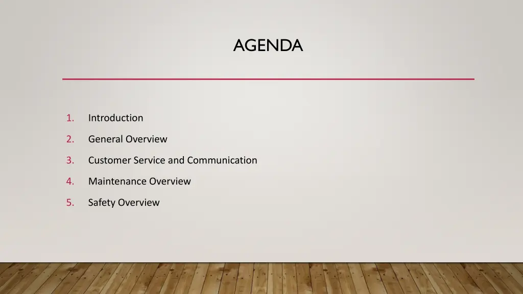 agenda