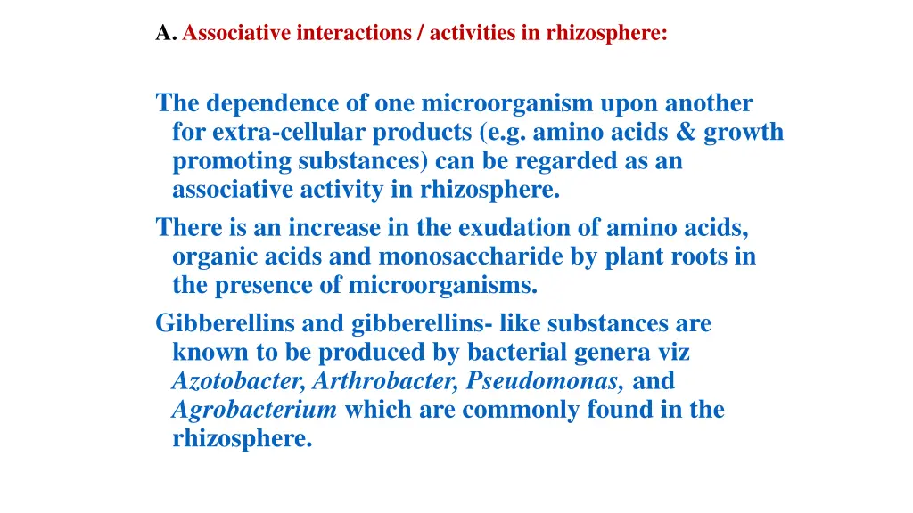 a associative interactions activities