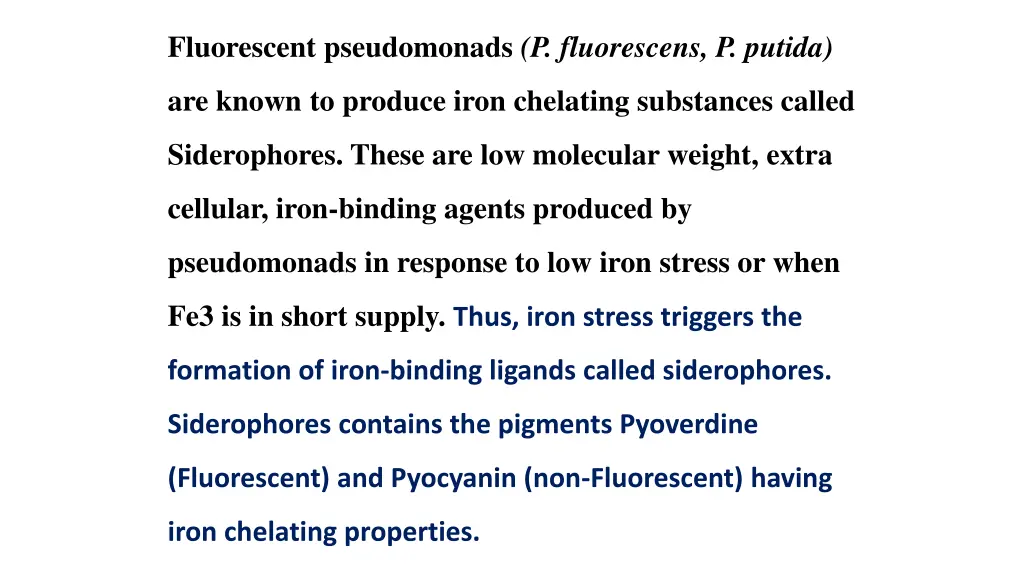 fluorescent pseudomonads p fluorescens p putida