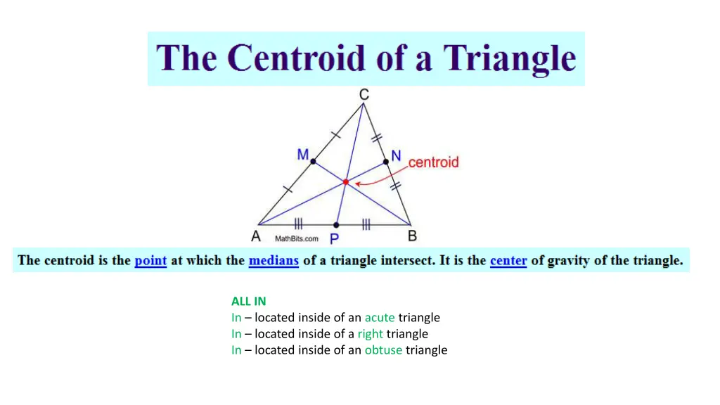 all in in located inside of an acute triangle