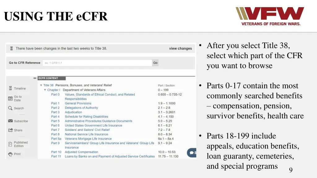 using the ecfr 1