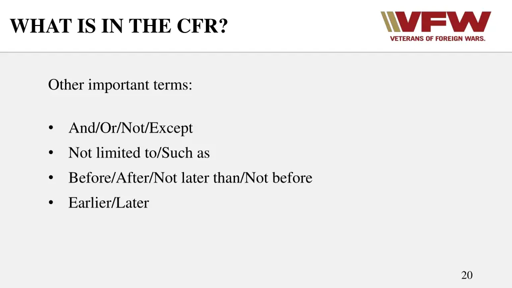 what is in the cfr 2