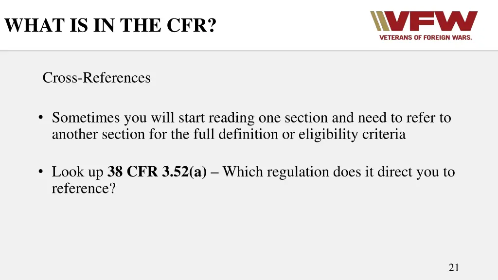 what is in the cfr 3