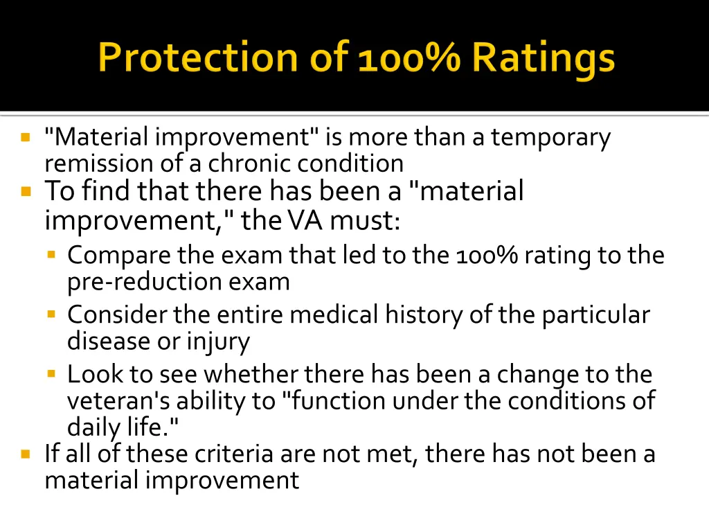 material improvement is more than a temporary