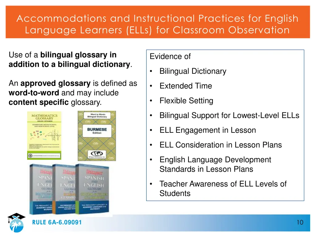 accommodations and instructional practices