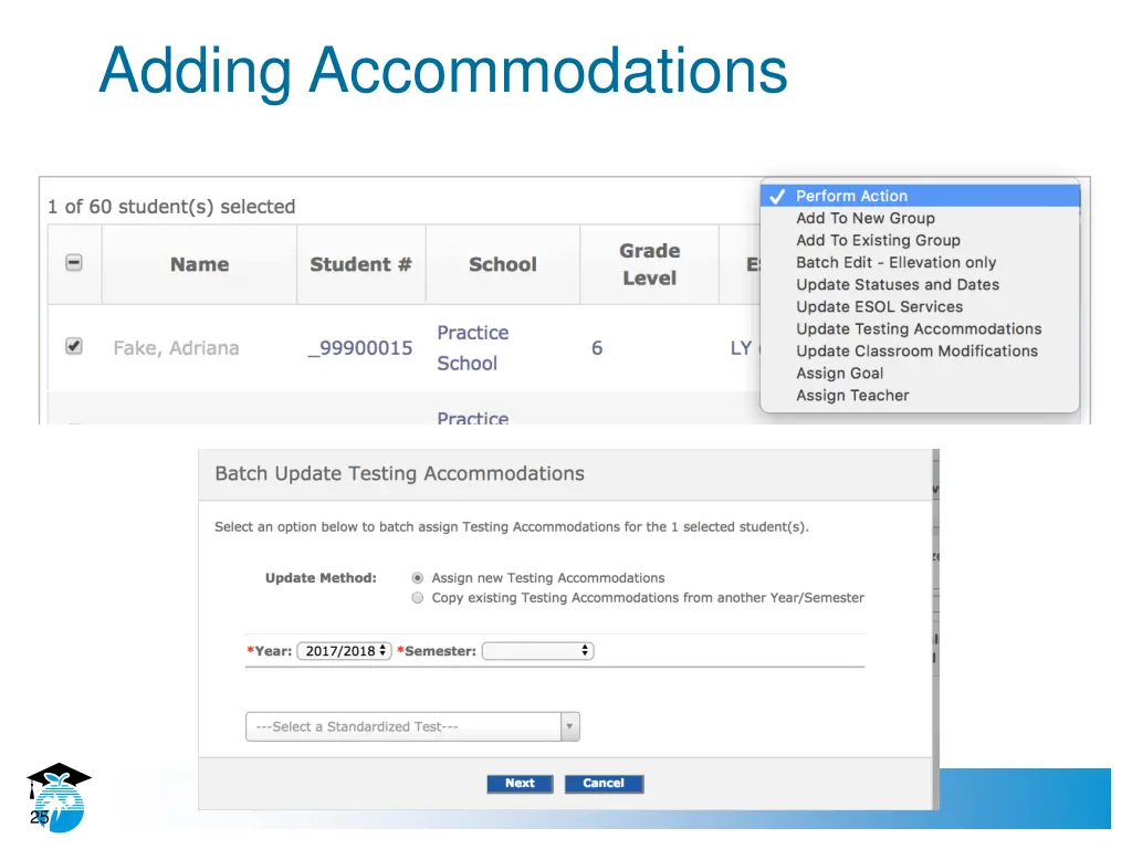 adding accommodations