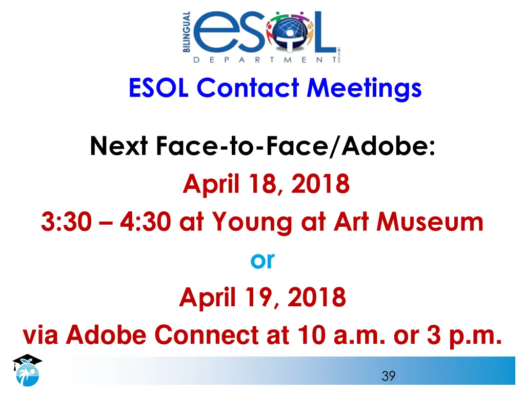 esol contact meetings