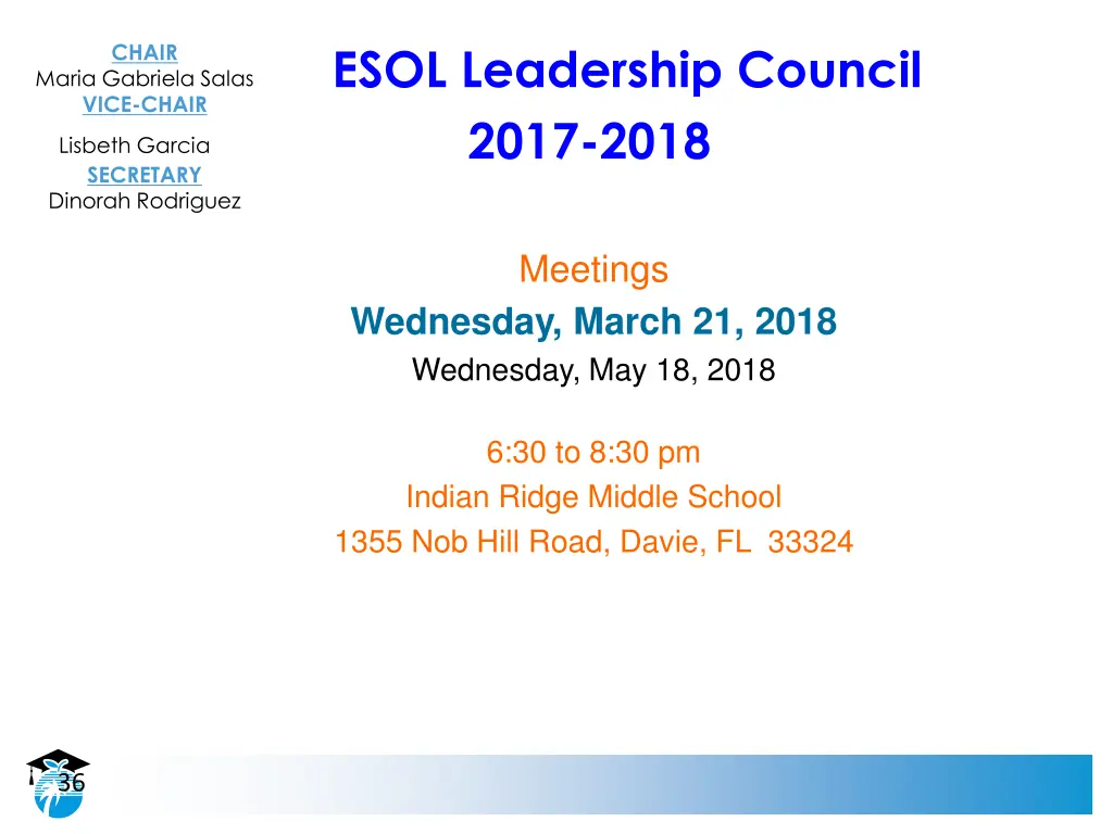 esol leadership council 2017 2018