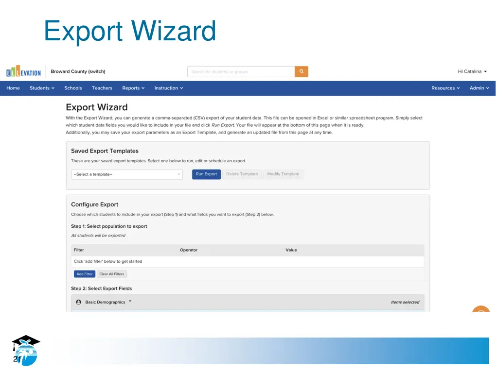 export wizard