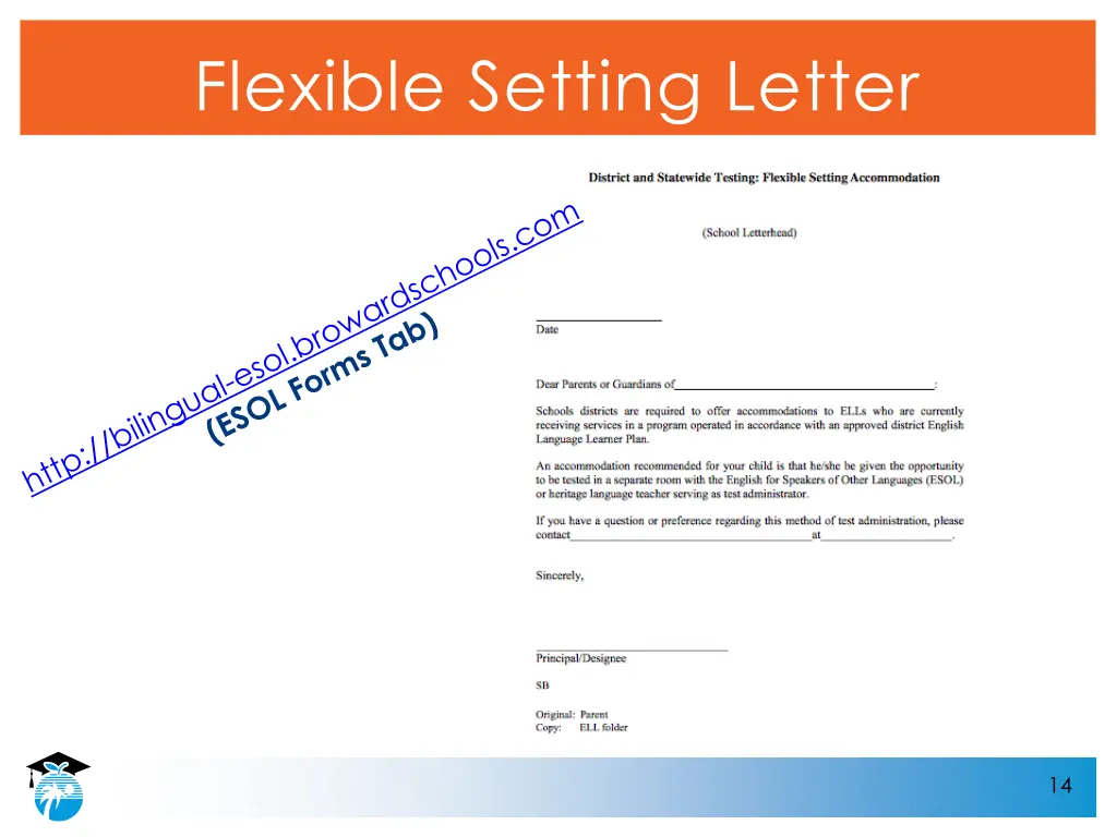 flexible setting letter