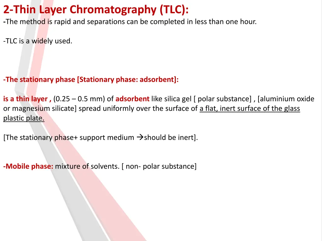 2 thin layer chromatography tlc the method