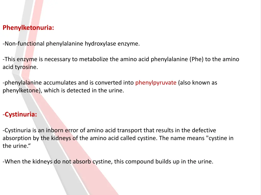 phenylketonuria