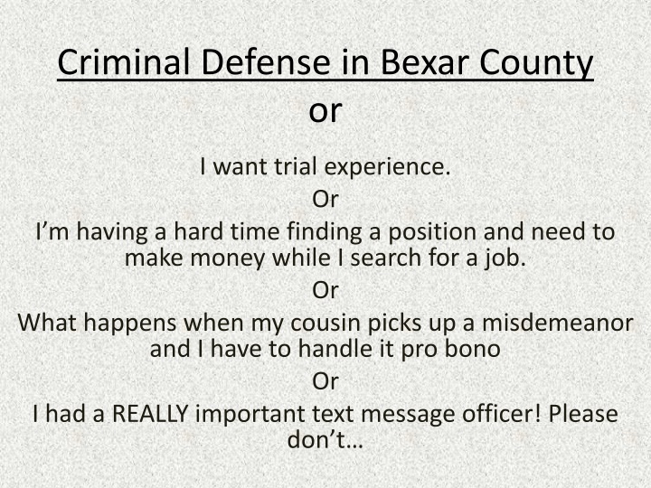 criminal defense in bexar county or