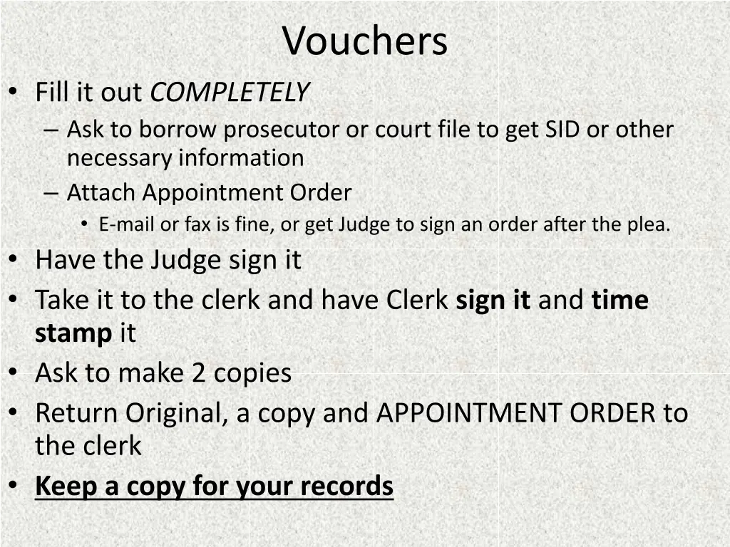 vouchers