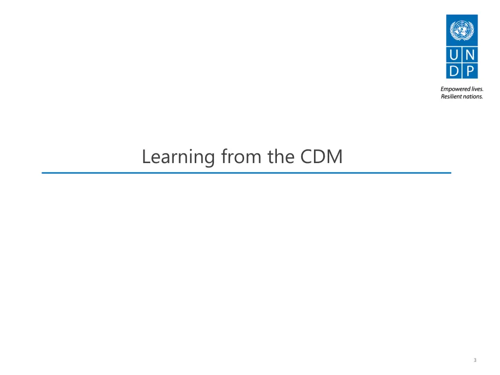 learning from the cdm