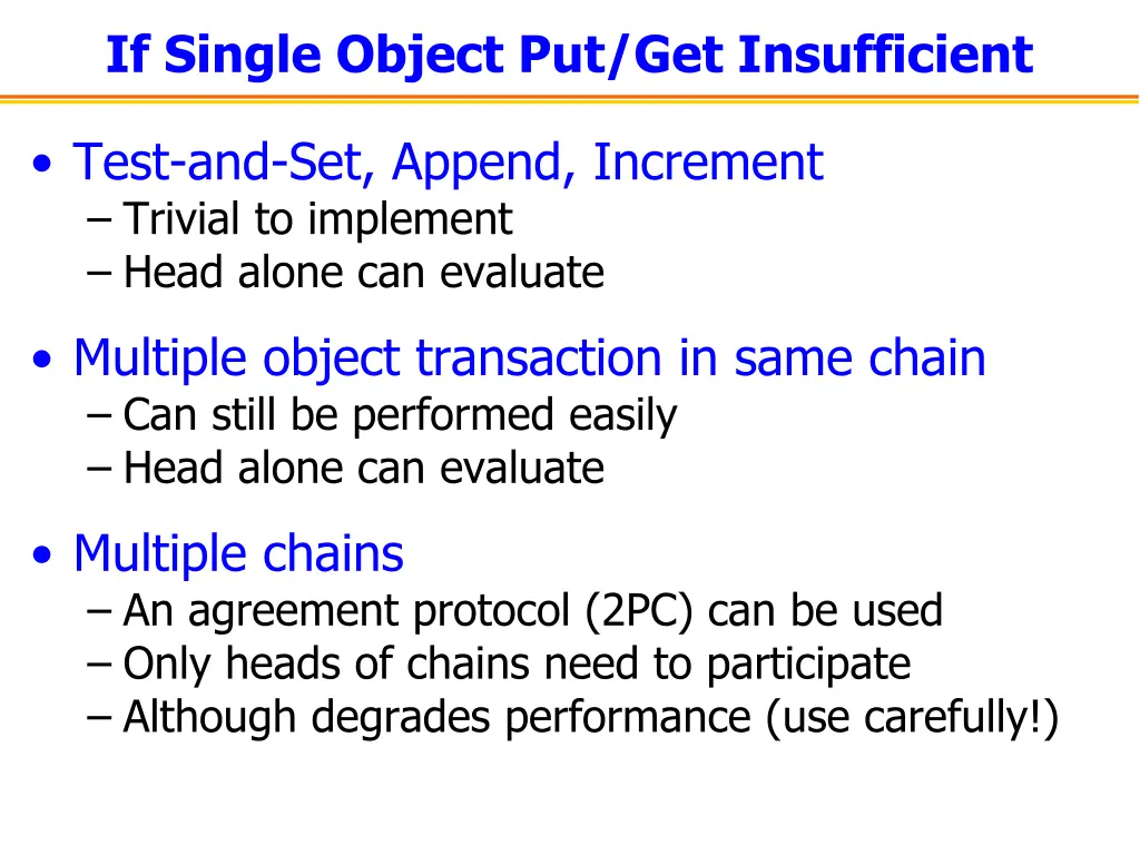 if single object put get insufficient