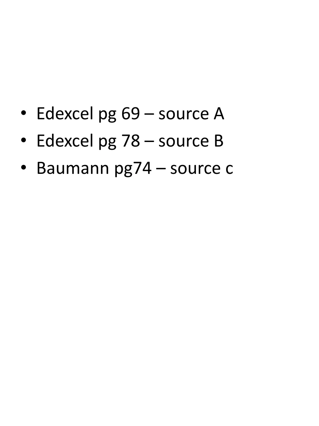 edexcel pg 69 source a edexcel pg 78 source