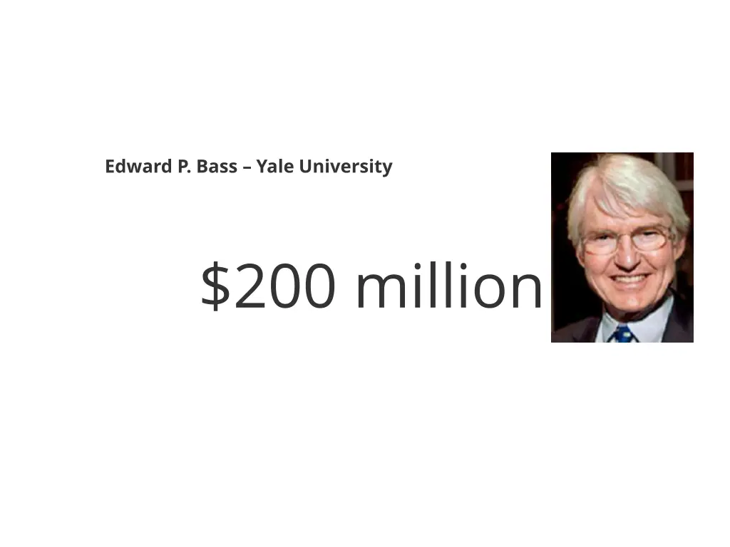 edward p bass yale university