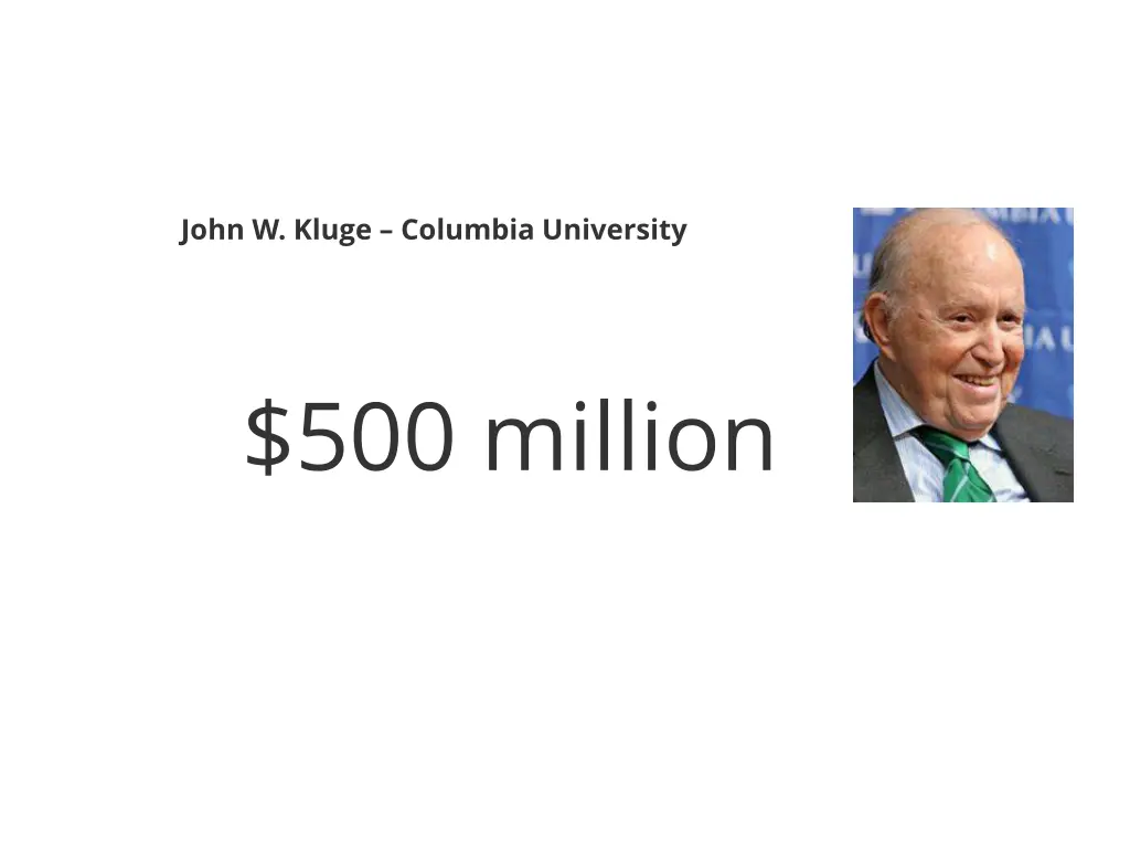 john w kluge columbia university