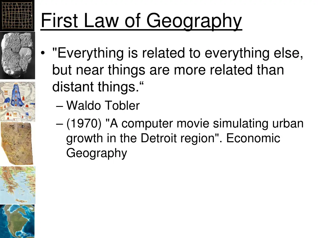 first law of geography