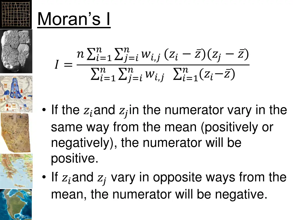 moran s i