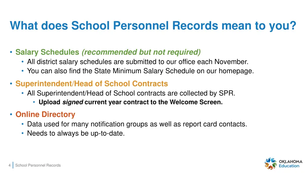 what does school personnel records mean to you 1