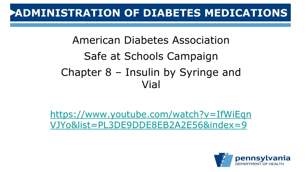 administration of diabetes medications 8