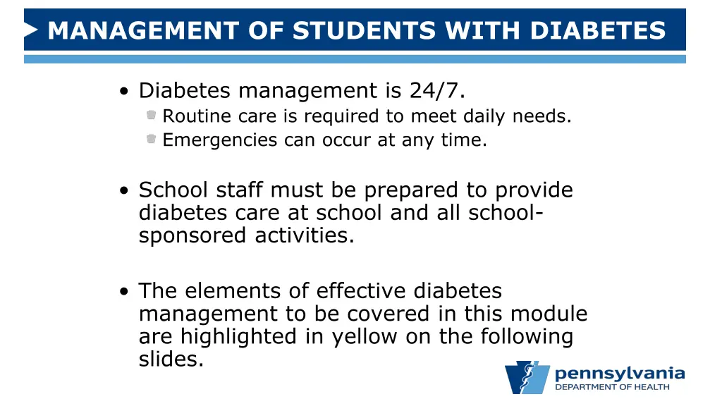 management of students with diabetes 2