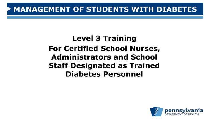 management of students with diabetes