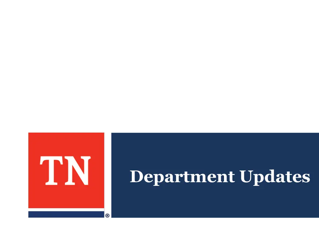 department updates