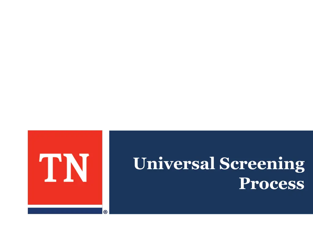 universal screening