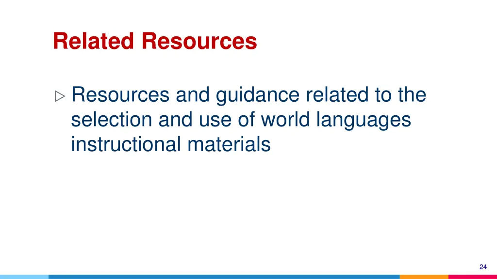 related resources