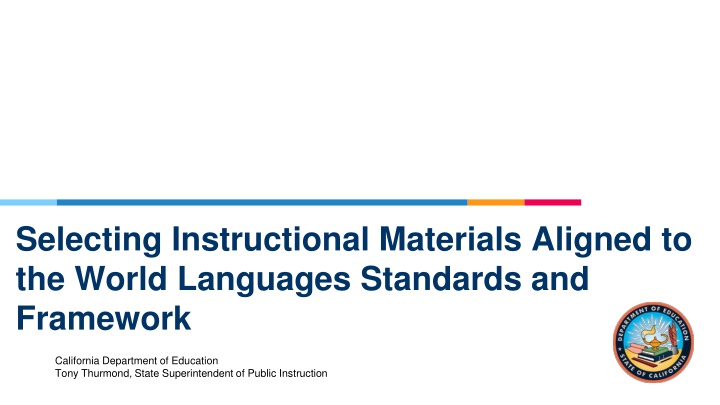 selecting instructional materials aligned