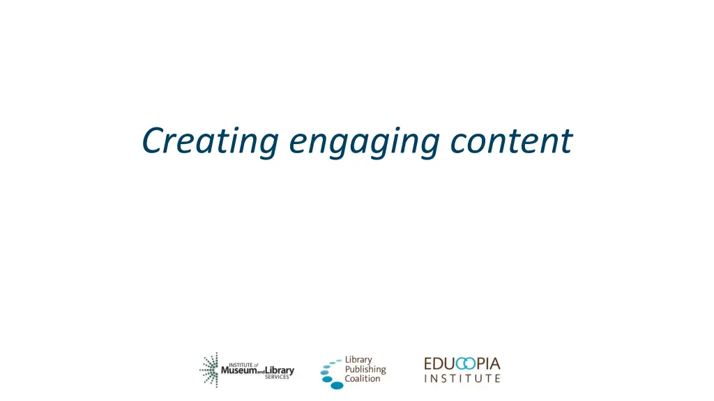 creating engaging content