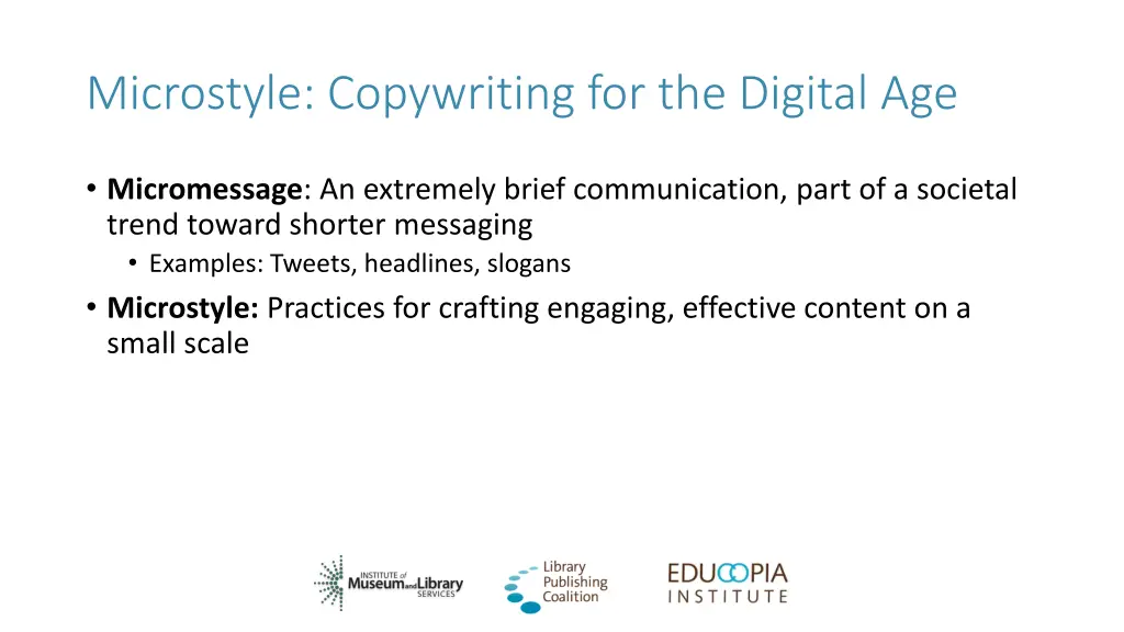 microstyle copywriting for the digital age