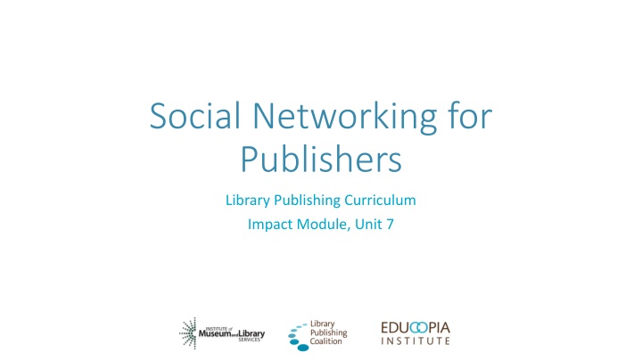 social networking for publishers