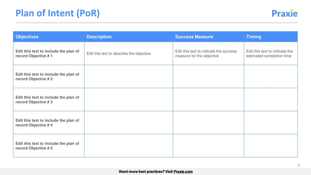 plan of intent por