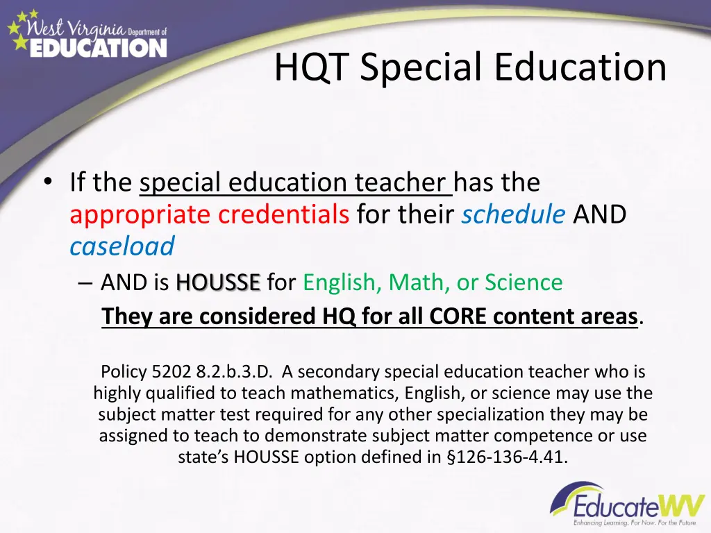 hqt special education