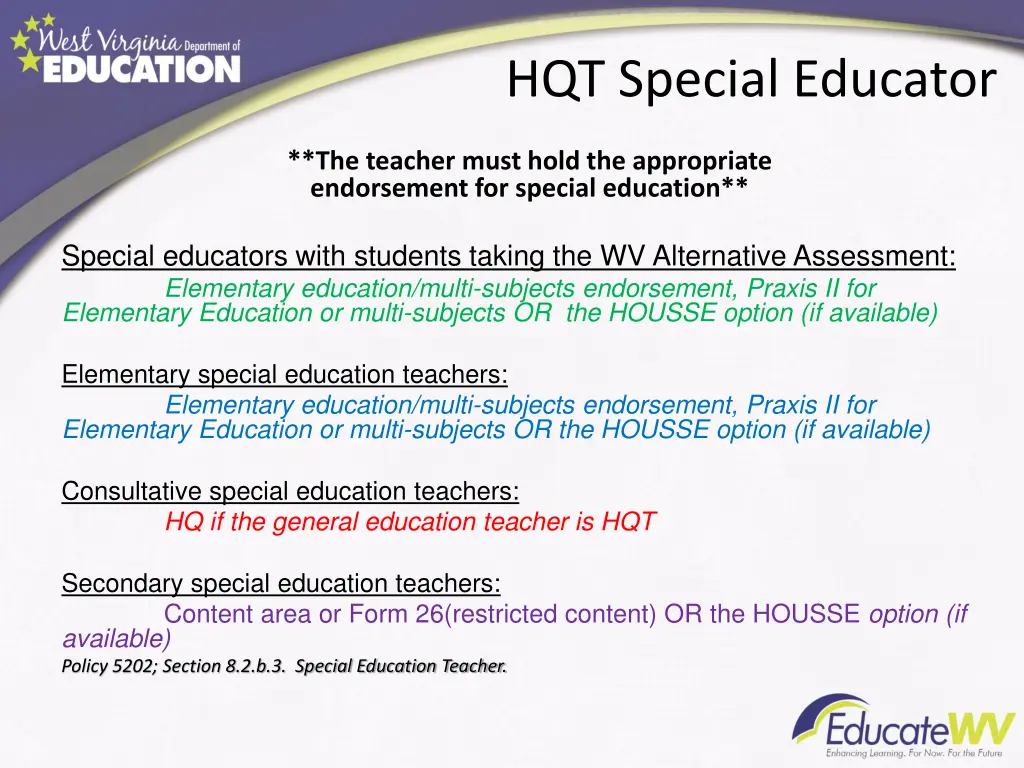 hqt special educator