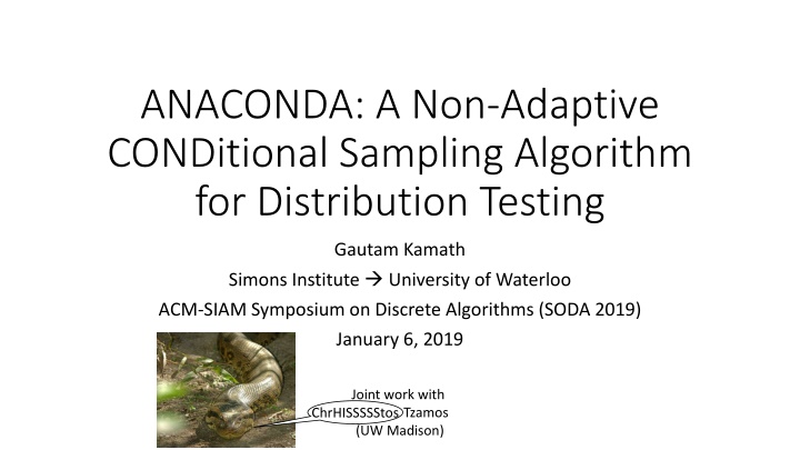 anaconda a non adaptive conditional sampling