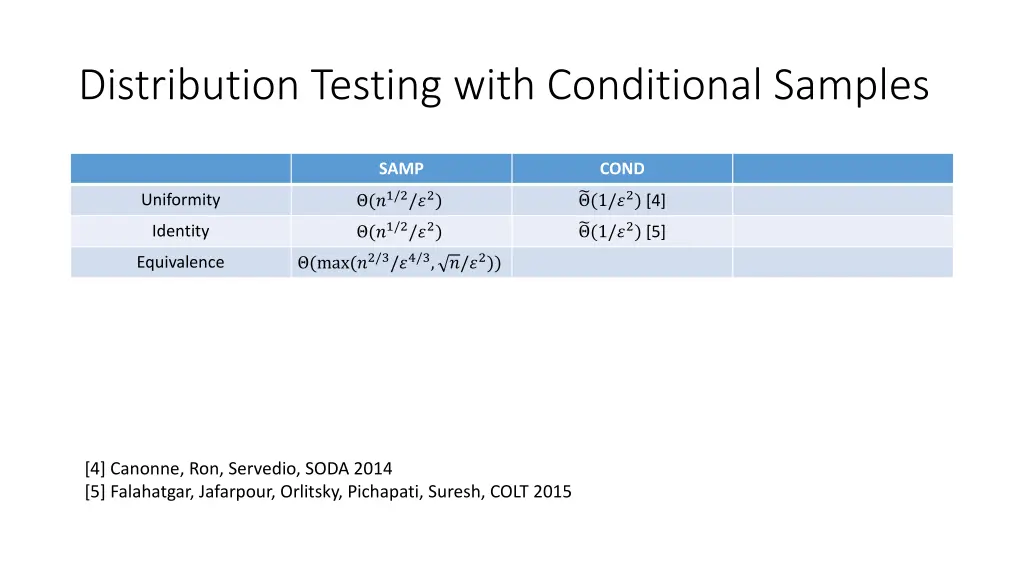 distribution testing with conditional samples 1