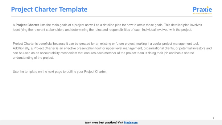 project charter template