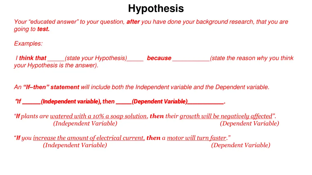 hypothesis