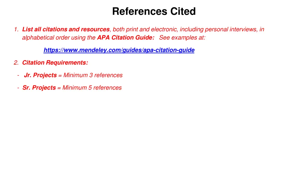 references cited