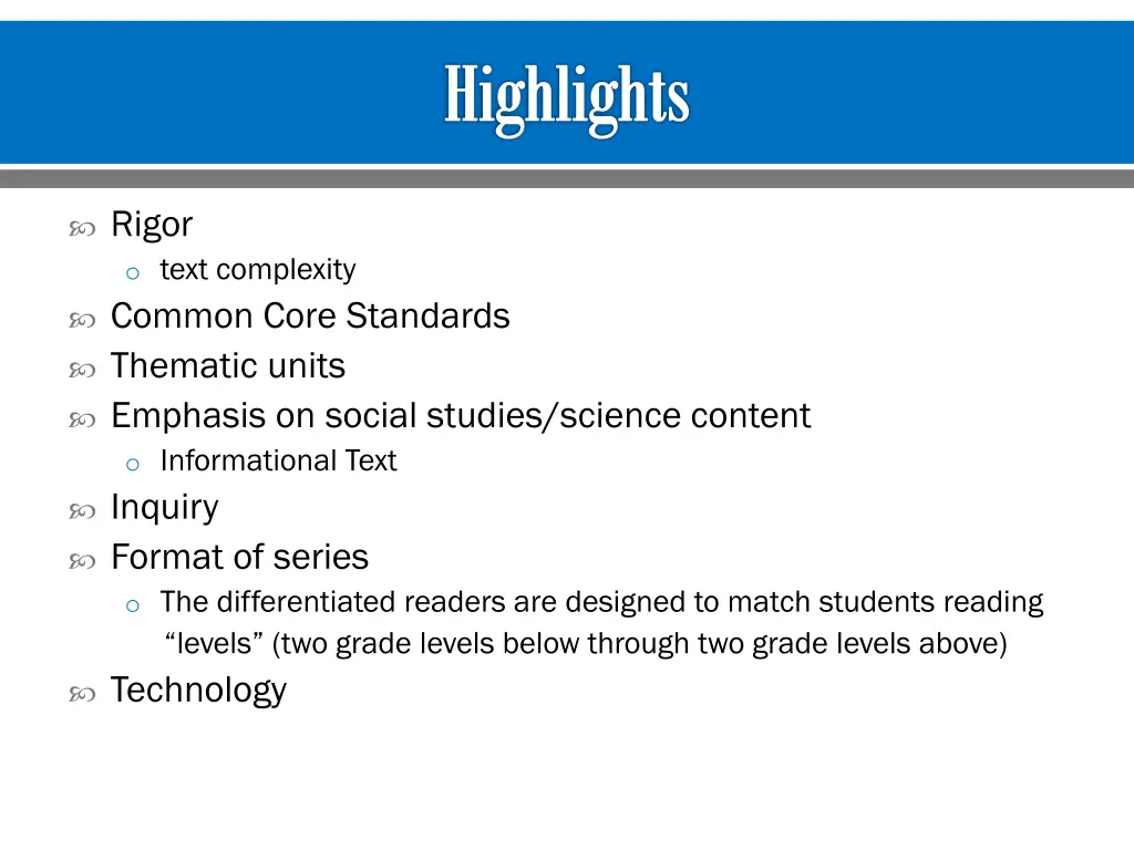 highlights