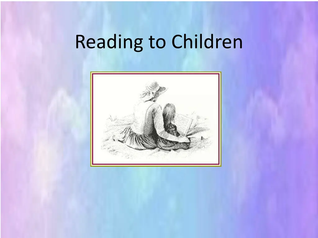 reading to children