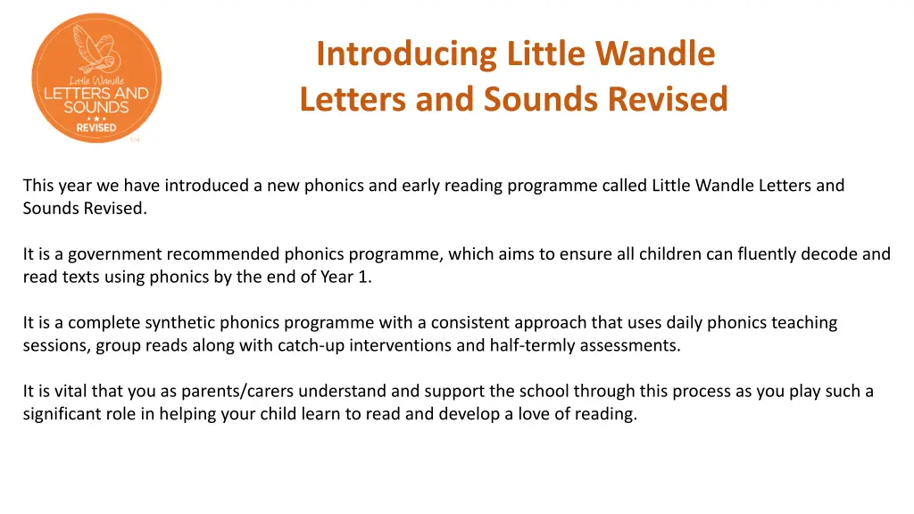 introducing little wandle letters and sounds