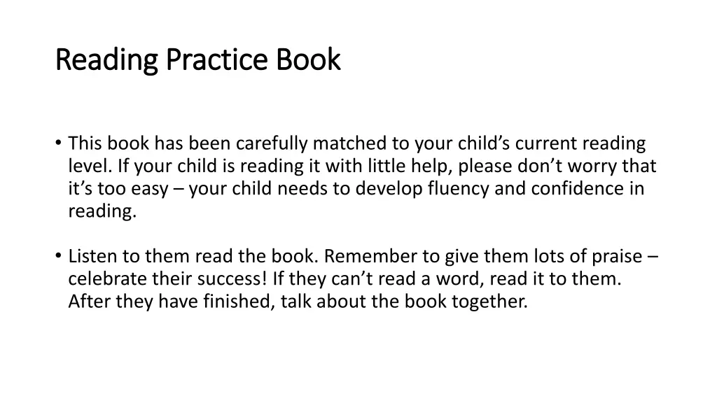 reading practice book reading practice book